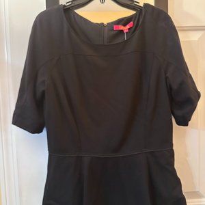 Never Worn Catherine Black Peplum Top size 12
